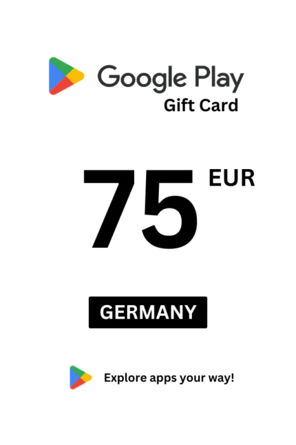 Google Play 75 EUR Gift Card (Germany) - Digital Code