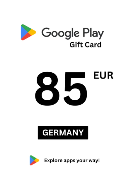 Google Play 85 EUR Gift Card (Germany) - Digital Code