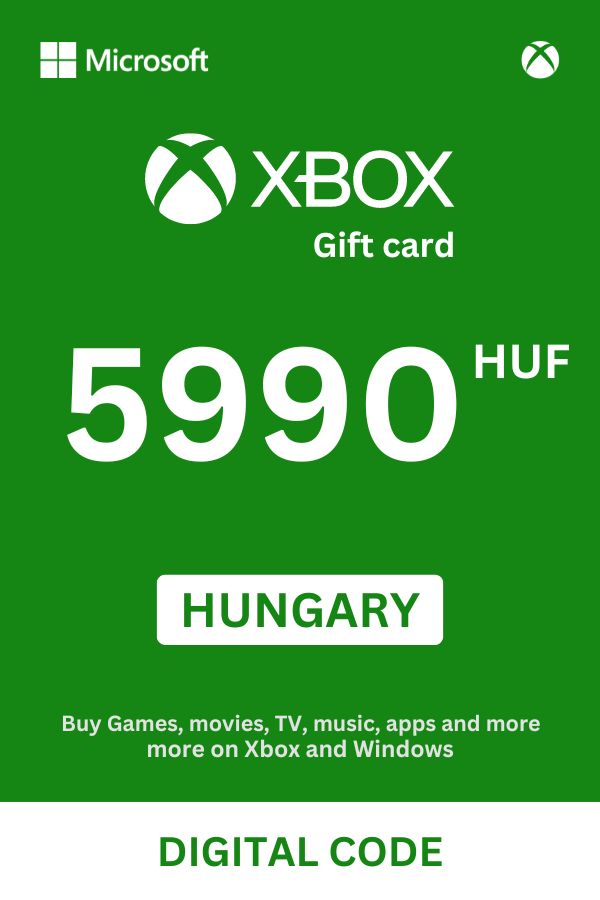 Xbox 5990 HUF Gift Card (Hungary) - Digital Code - Image 1
