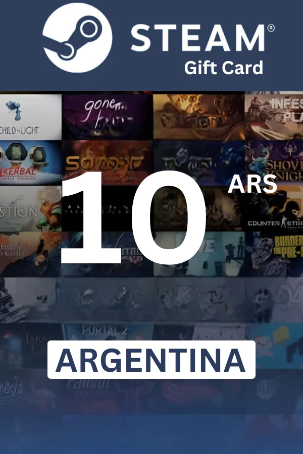 Steam Wallet 10 ARS Gift Card (Argentina) - Digital Code - Image 1