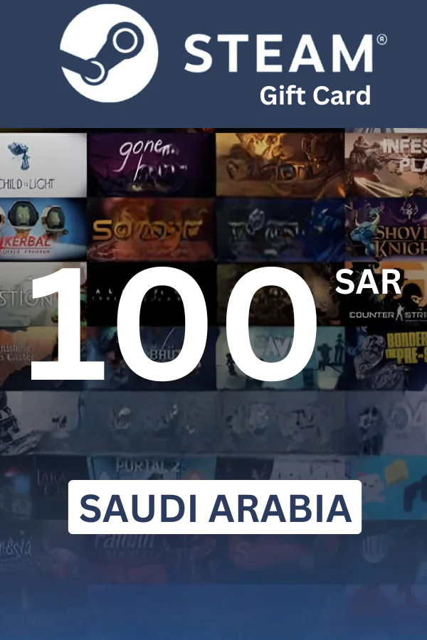 Steam Wallet 100 SAR Gift Card (Saudi Arabia) - Digital Code - Image 1