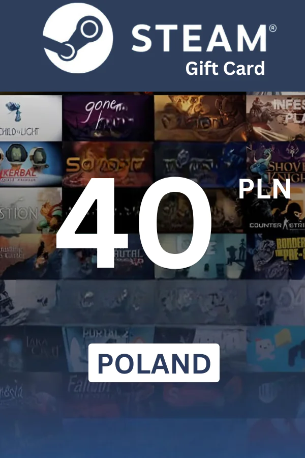 Steam Wallet 40 PLN Gift Card (Poland) - Digital Code - Image 1