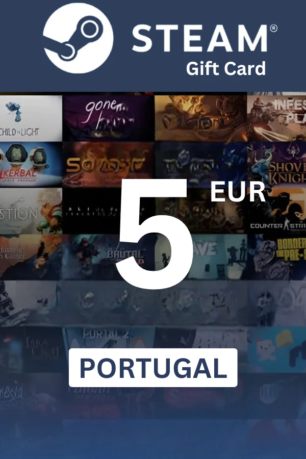 Steam Wallet €5 EUR Gift Card (PORTUGAL) - Digital Code